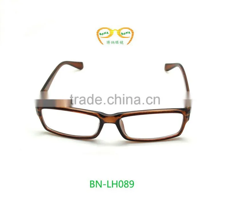 high quality wholesale half fram brown color reading glasses
