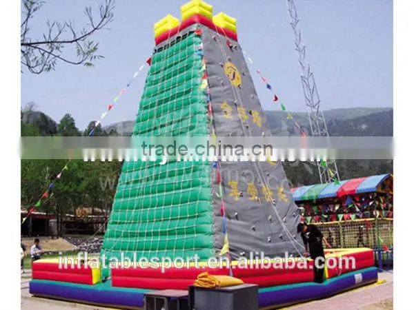 Kids rock inflatable climbing wall