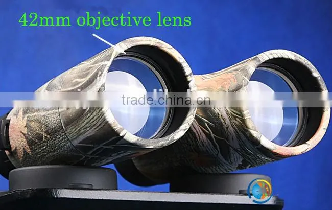12X 42mm leather cover roof prism binoculars