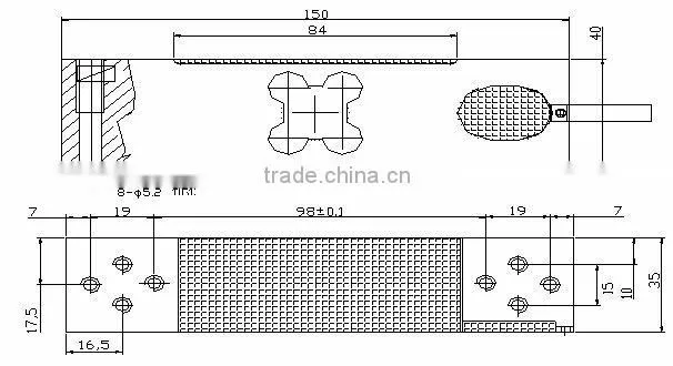 Electronic scale part load cell