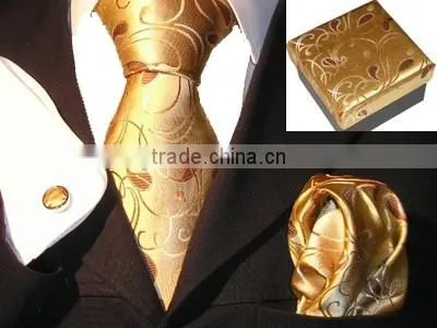 wholesale fashion silk necktie set