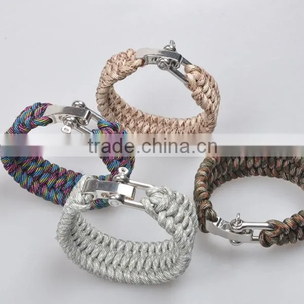 550 paracord bracelet with metal buckle, paracord bracelet supplies