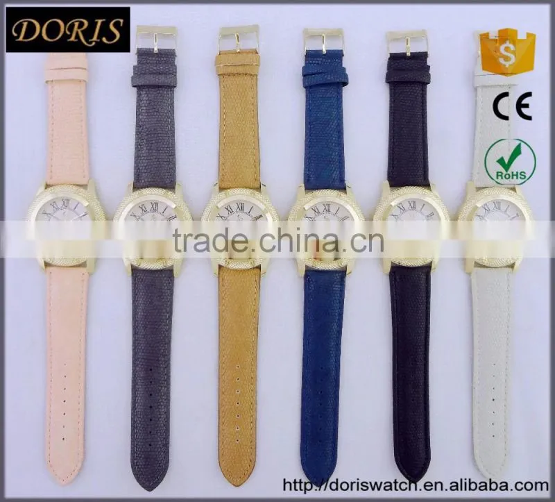 New style ladies fashion design bracelet leather band watches