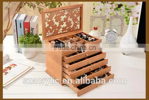 wooden drawer jewelry organizerboxes