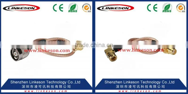 (hot sale) MCX male right angle to N female bulkhead O-ring RG174 for wireless