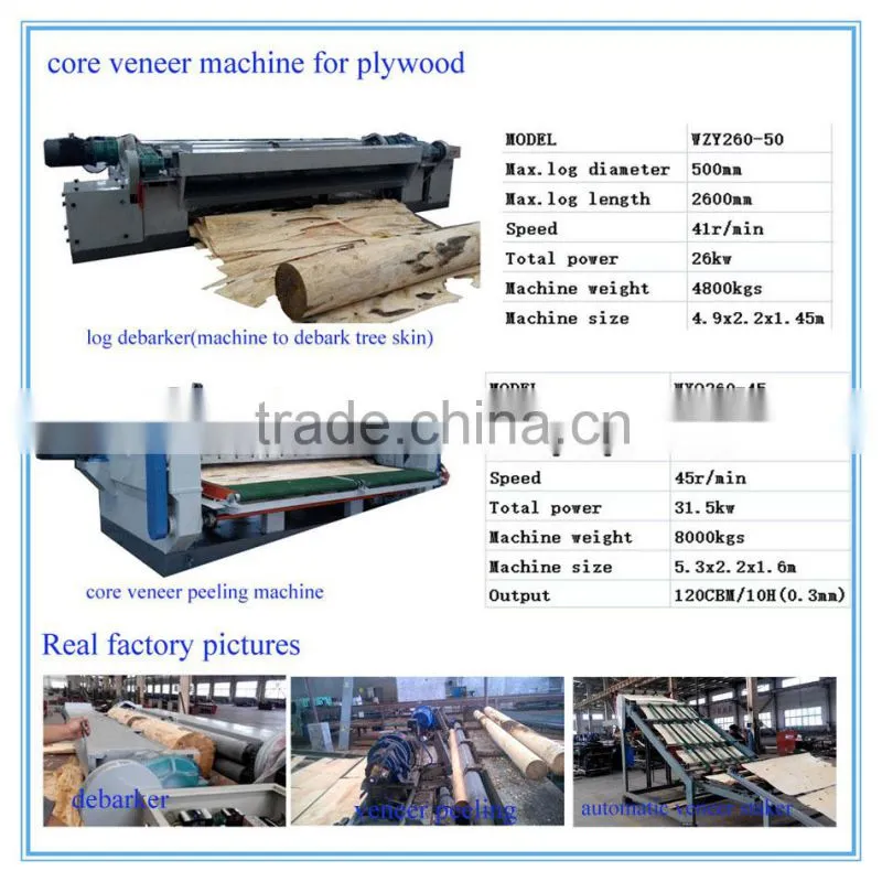 2ed hand plywood 2 in 1 log peeler cnc OSB lathes
