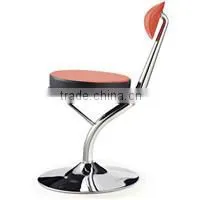 #2014H# Modern New Bent Plywood PU Leather Swivel High Bar Stools for Kitchen Use