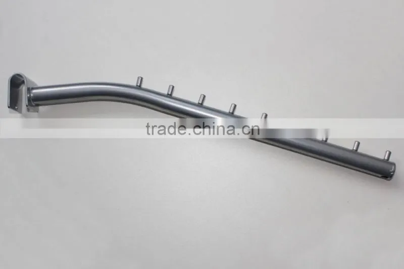 Silver powder coating metal display hanging hooks