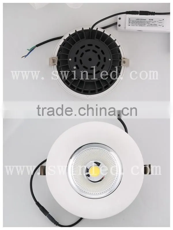 Alibaba supplier Diameter 200mm Cutting size 180mm 50w cob led downlight 4750lm
