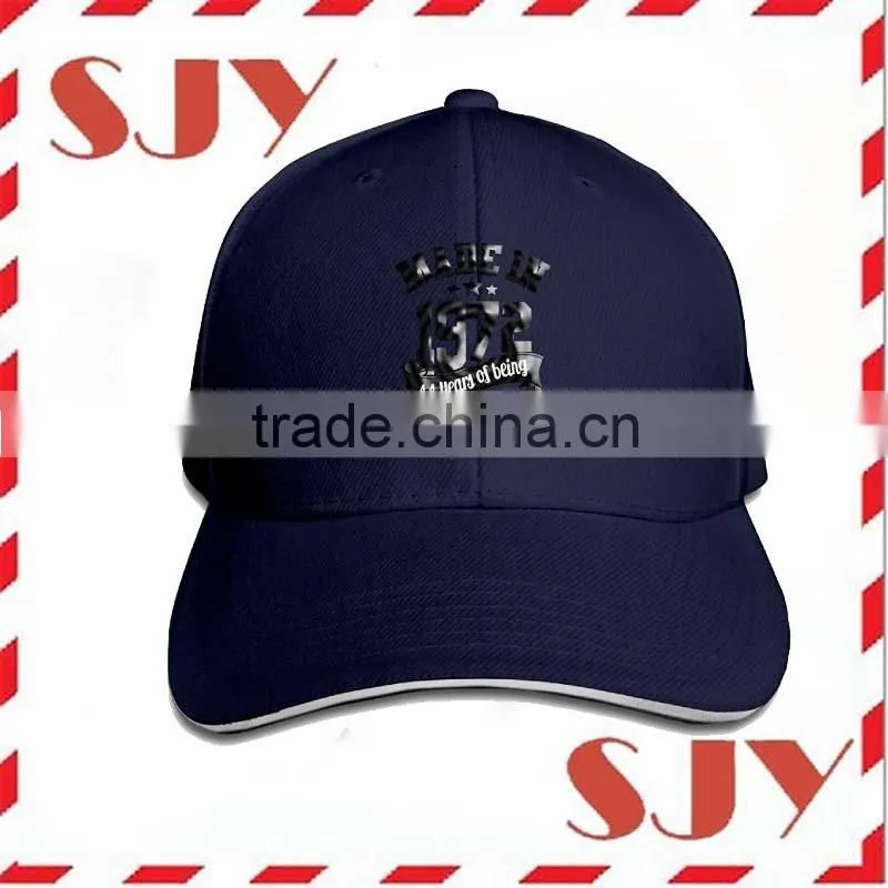 3D embroidery sandwich custom baseball cap and hat