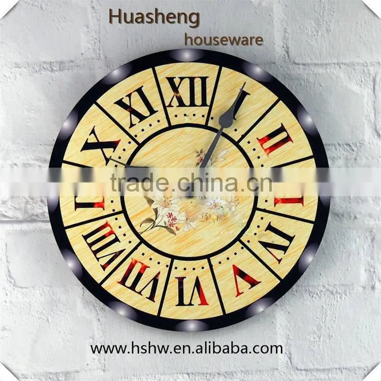 Heat transfer wooden clock dial face
