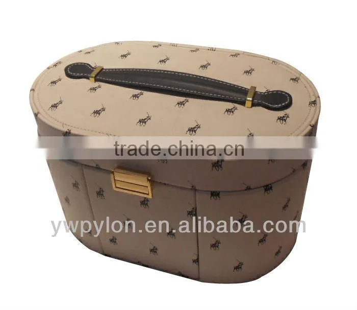 Black PU leather jewelry case