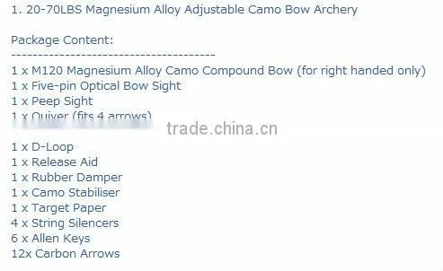 hunting compound bow made in china