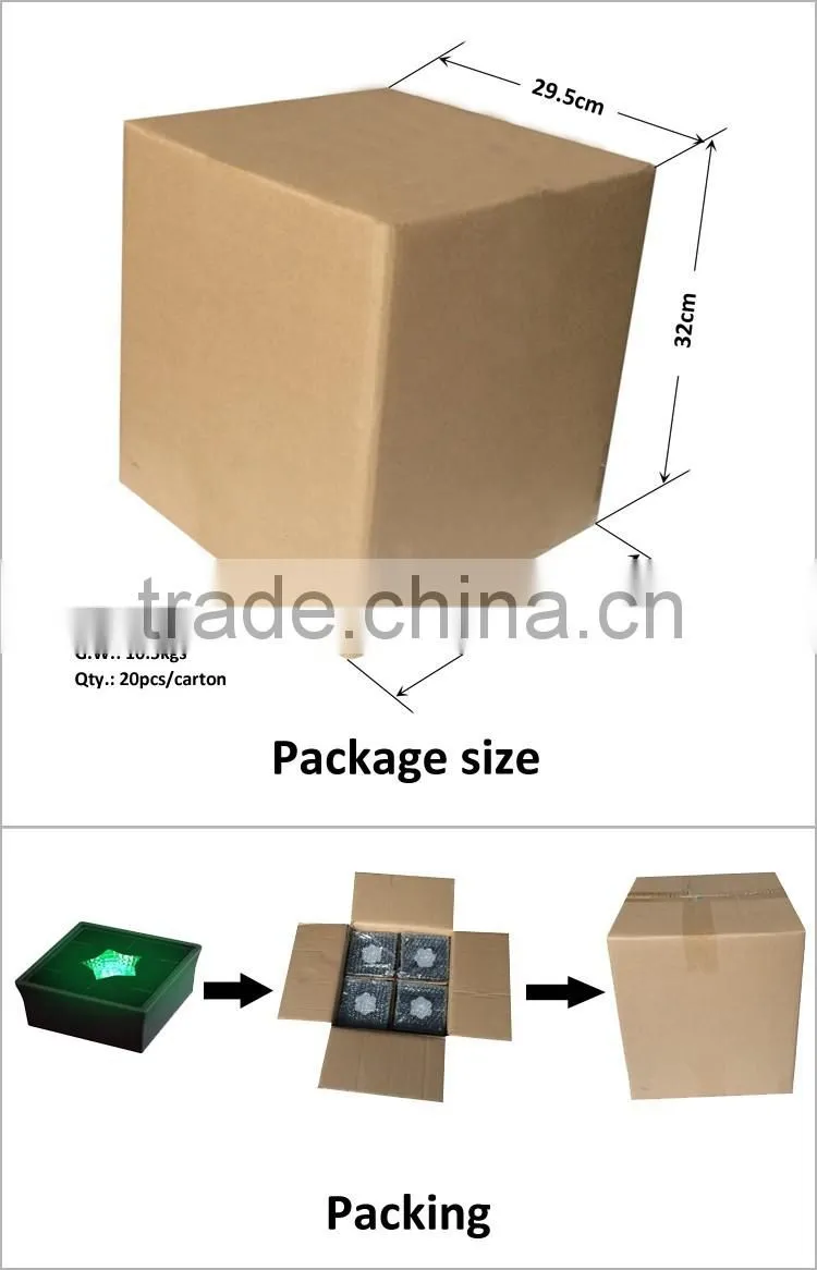 high brightness round 2 years warranty road edge outdoor embedded light