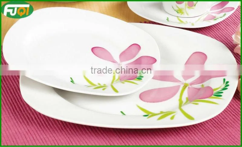 20pcs square fine ceramic dinnerware