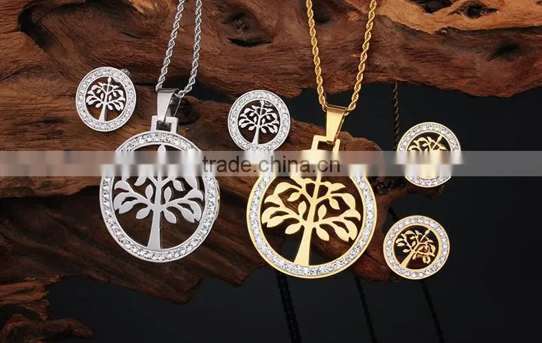 stainless steel sweden jewelry set in latest design for shop