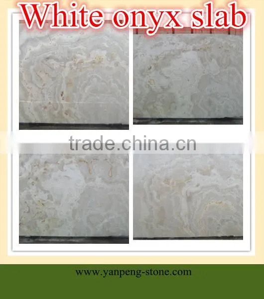 White onyx slab
