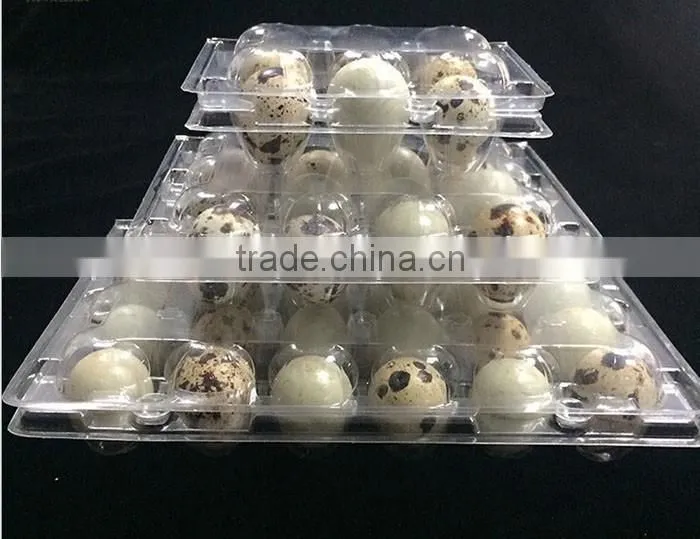 OUCHEN wholesale PVC clear plastic deviled egg carrier quail egg cartons 12 18 20 24 30 holes for sale