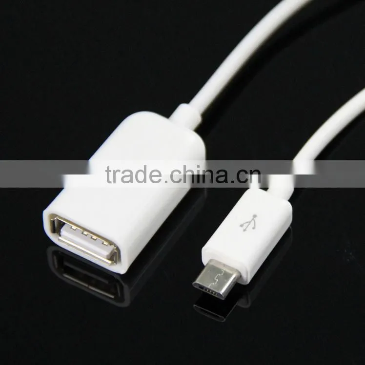 USB2.0 otg micro usb cable for mobile phone