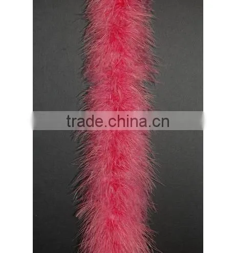 fluffy marabou boa-neon green