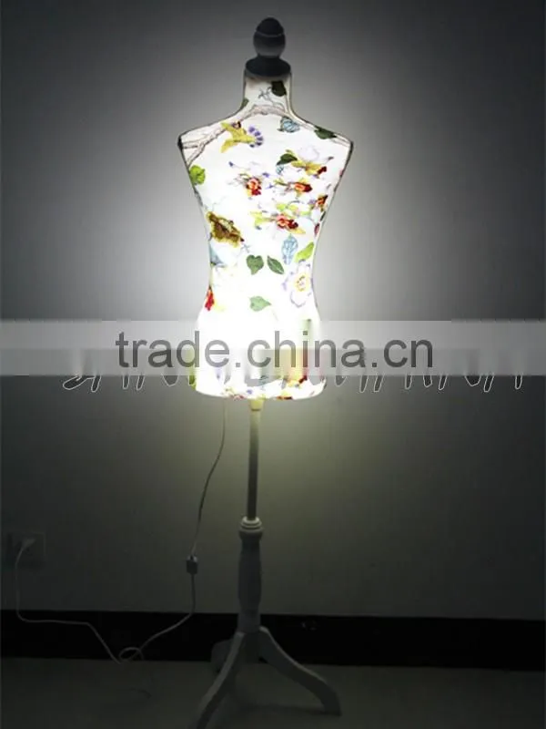 flower and branch printing elastic fabric Female Mannequin
