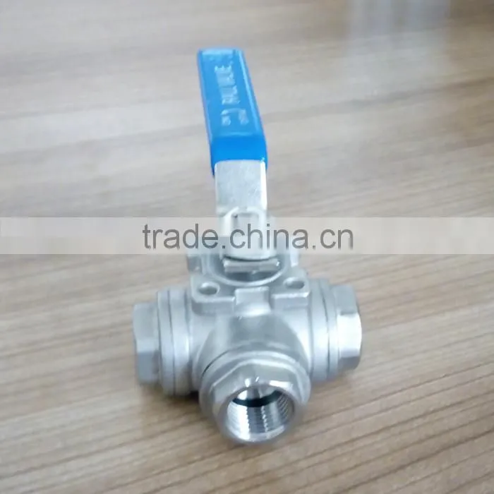 High quality three-way 1000psi Ball Valve
