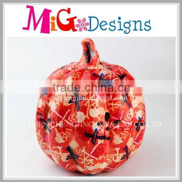 Purple Ceramic Halloween Incense Burner Decor Gift OEM