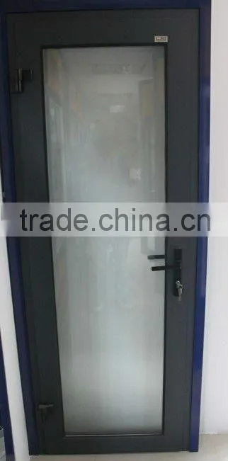 Double glass aluminum hinged doors
