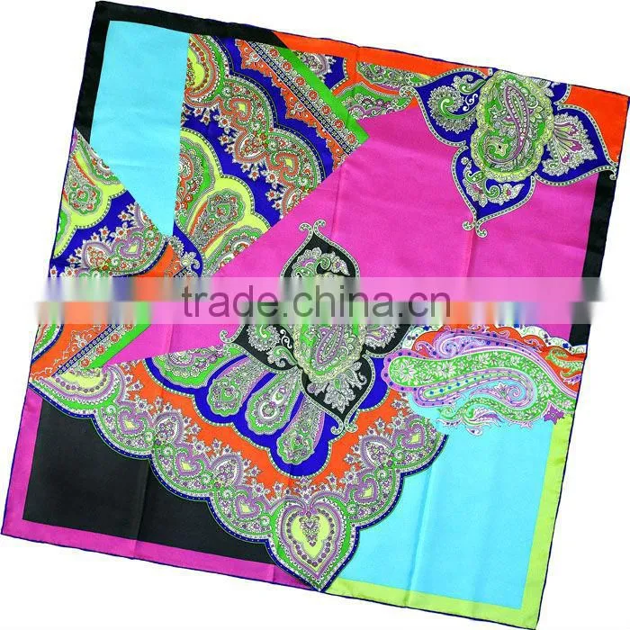 Factory Free Sample Silk Scarf Photo Print