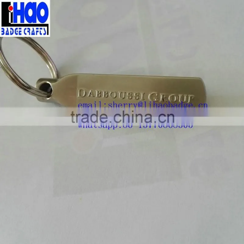 Various Shapes Cheap Promotion Gift Custom Embossed Logo Key Chain,Zinc Alloy Metal Keychain