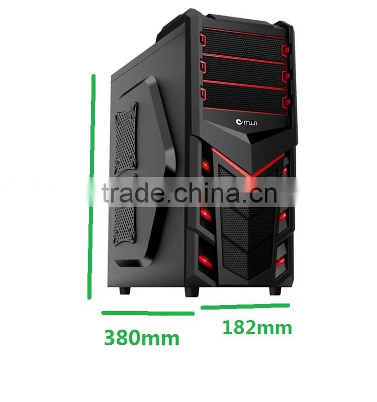 fancy front panel LED light gaming computer case