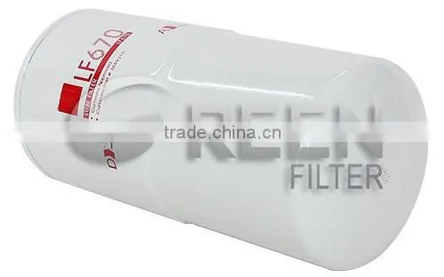 Best Selling Diesel Engine Oil filter Green Filter 3889310 LF670