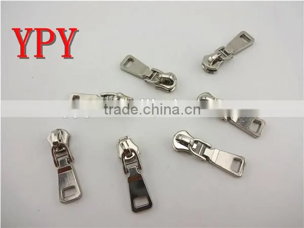 5# metal slider with puller(in Silver)
