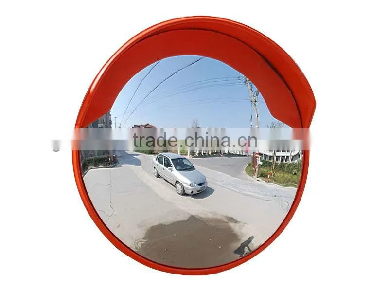 outdoor convex mirror use for traffic safety