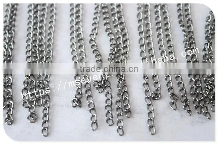 Fashion look 8cm width ribbon gold/silver fringe metal trim for bags