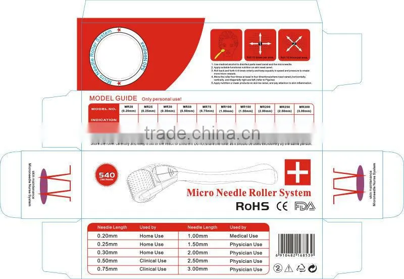 Door to door service delivery Derma Rolling System for export