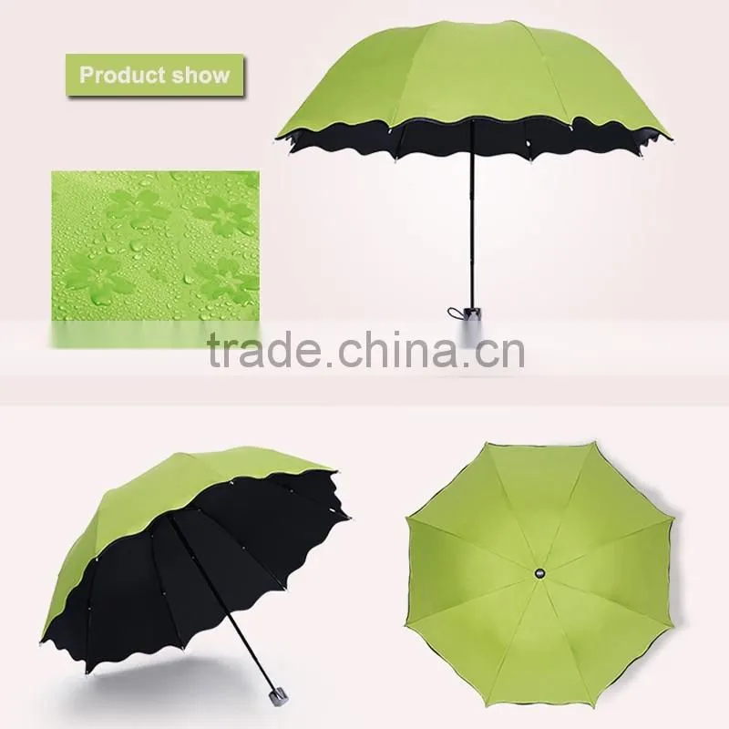 promotional anti uv sun umbrella with change color