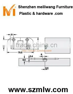 steel 180 degree fold table hinge