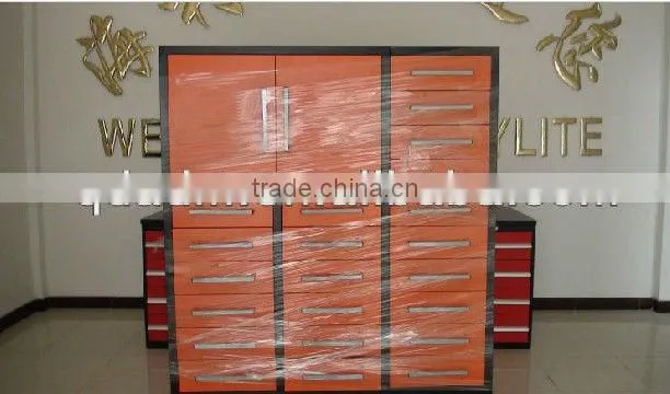 Single rail with chest and drawers tool cabinet