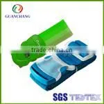 Custom retractable id badga card holder with clip lanyard
