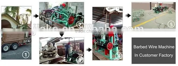 single barbed wire machine