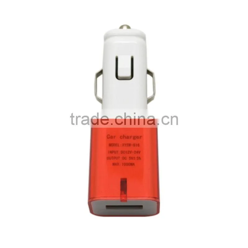 For samsung car charger car Crystal shell USB car charger for HTC iphone ipod smart phone