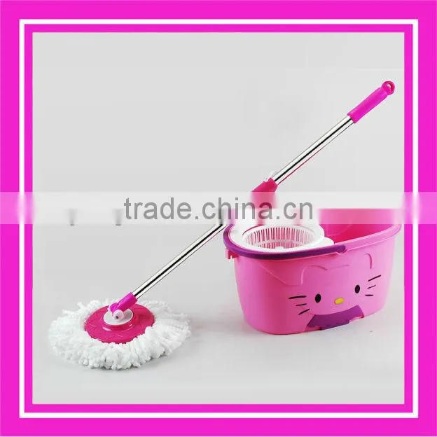 plastic mop and bucket set