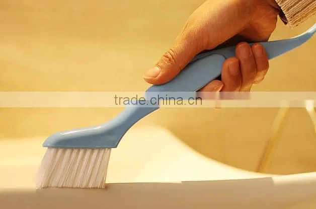 household louver window gap groove cleaning brush scraper 2 in 1