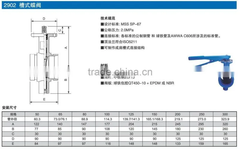 Signal butterfly valve