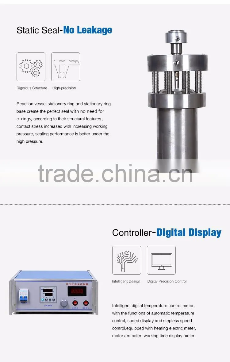 Biological laboratory high pressure reactor autoclave