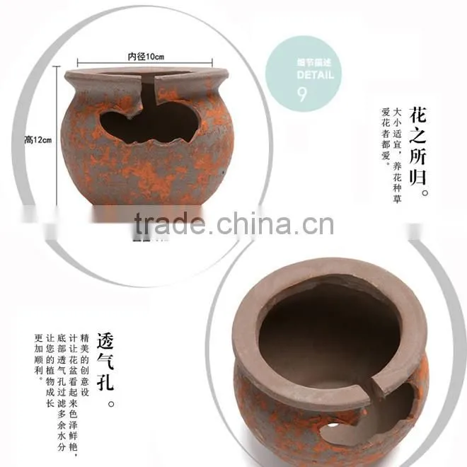 Wholesale retro do the old red ceramic outdoor planters