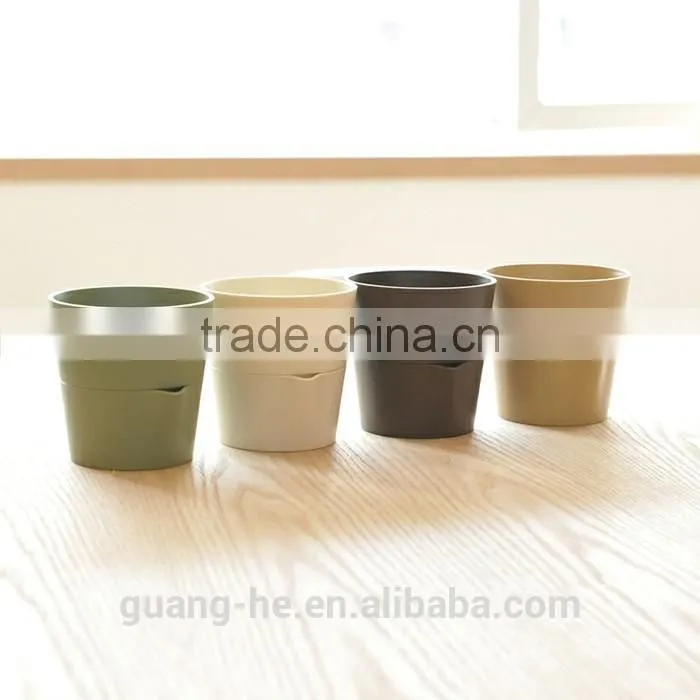 Biodegradable plastic garden plant pots