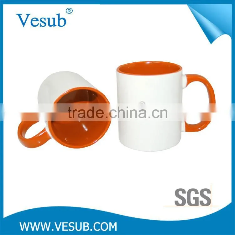 Top Quality Bottom Price 11OZ double color customized mug sublimation