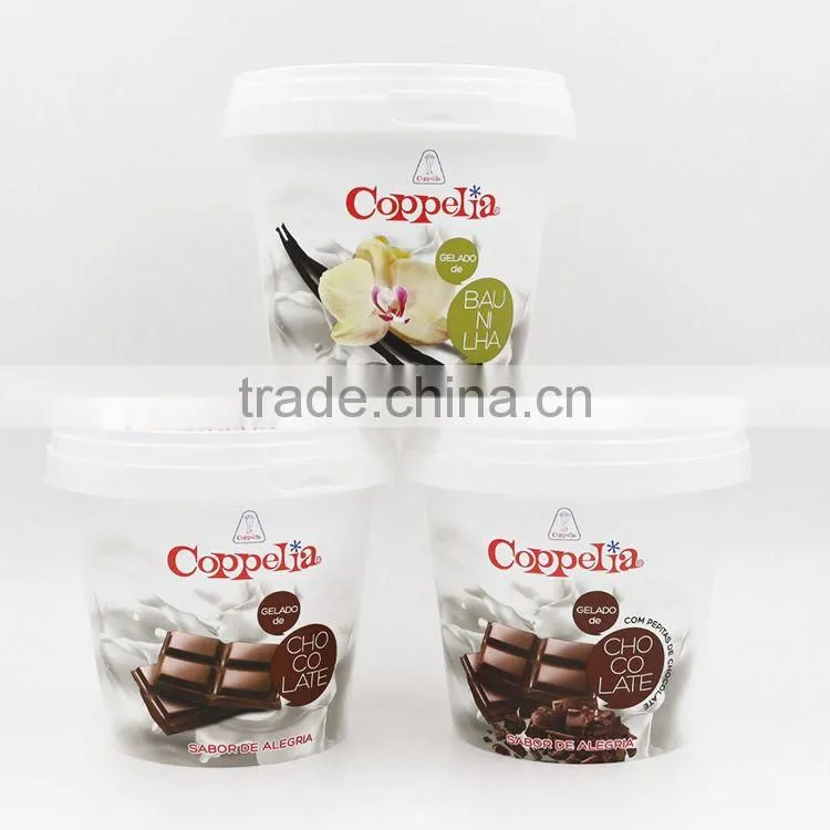 High quality ice cream containers, upmarket ice cream packaging design, reusable ice cream containers with lid